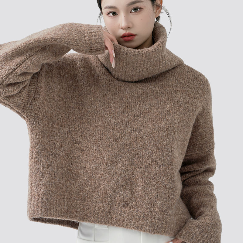 scarf collar sweater