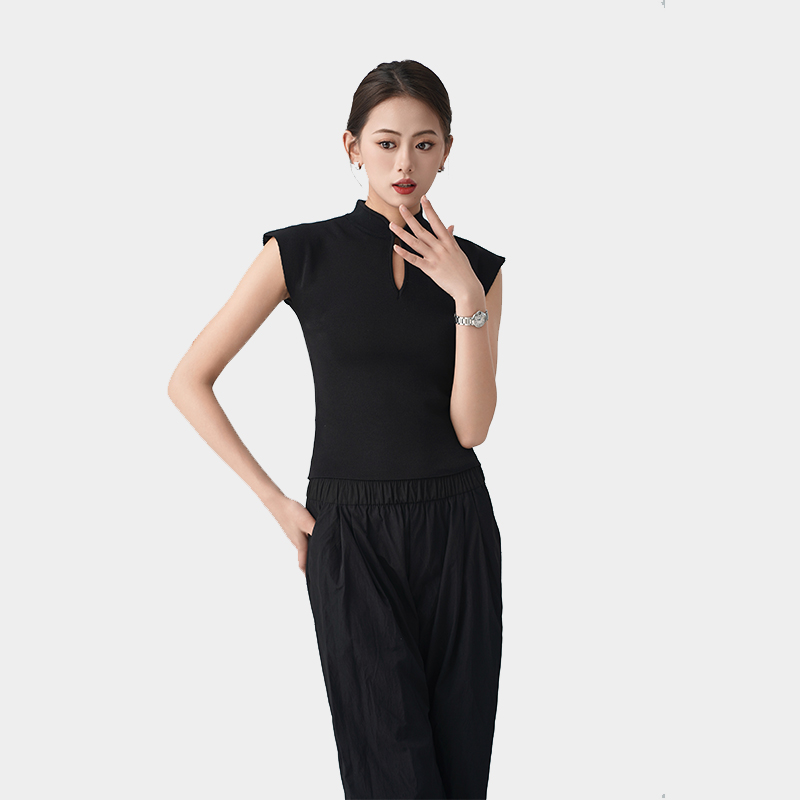 New Chinese style knitted top