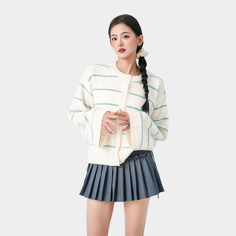 Small fragrant breeze striped shirt